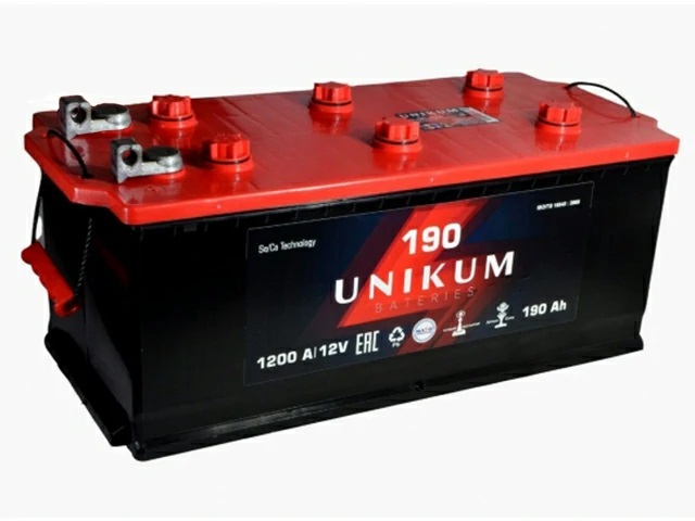 Аккумуляторная батарея UNIKUM UM19041 190 ПП БОЛТ